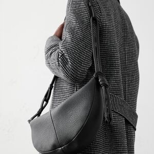 Banana Republic Factory Black Leather Bag